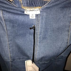 Halter Denim jumpsuit